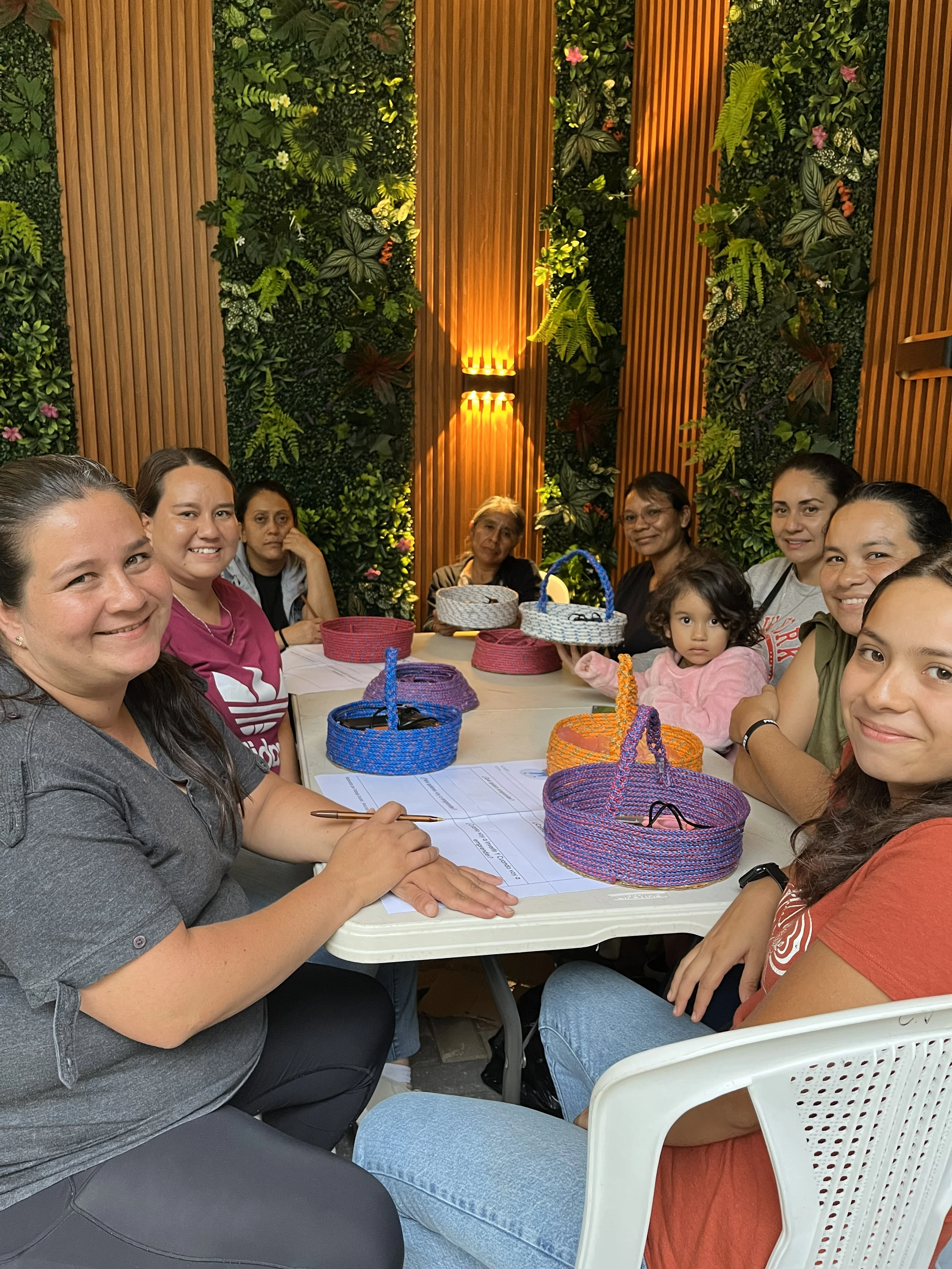 Taller de canastas con Lazo.