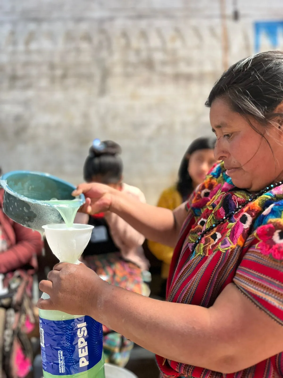 Taller de jabón líquido para ropa. 